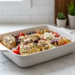 Im Ofen gebackene griechische Hähnchenbrust