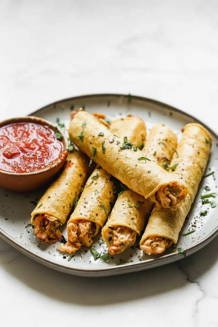 Knusprige Hähnchen-Taquitos