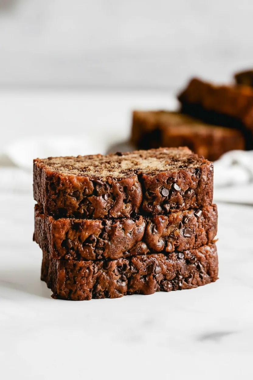 Saftiges Bananenbrot mit Schokoladenstückchen