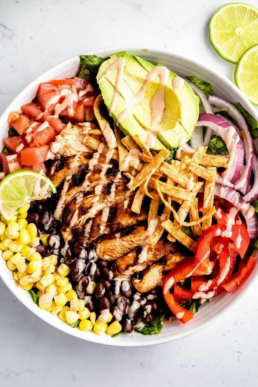 Scharfer südwestlicher Hähnchensalat