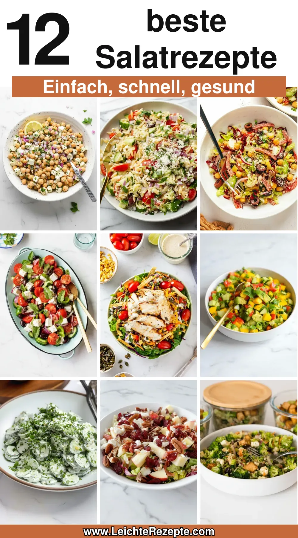 12 beste Salatrezepte: Einfach, schnell und gesund