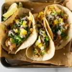 Ananas-Hähnchen-Tacos