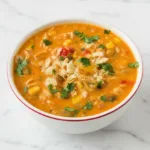 Cremige Hähnchen-Fajita-Suppe