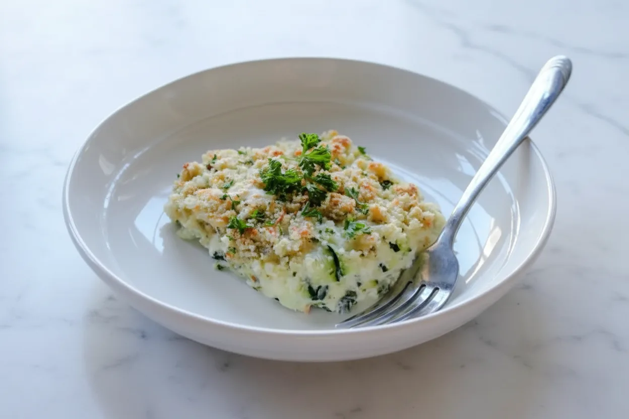 Cremige Keto-Lasagne mit weißer Soße