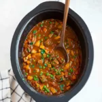 Crockpot Gemüse-Rindfleisch-Suppe
