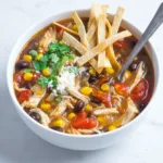 Einfache Tortilla-Suppe