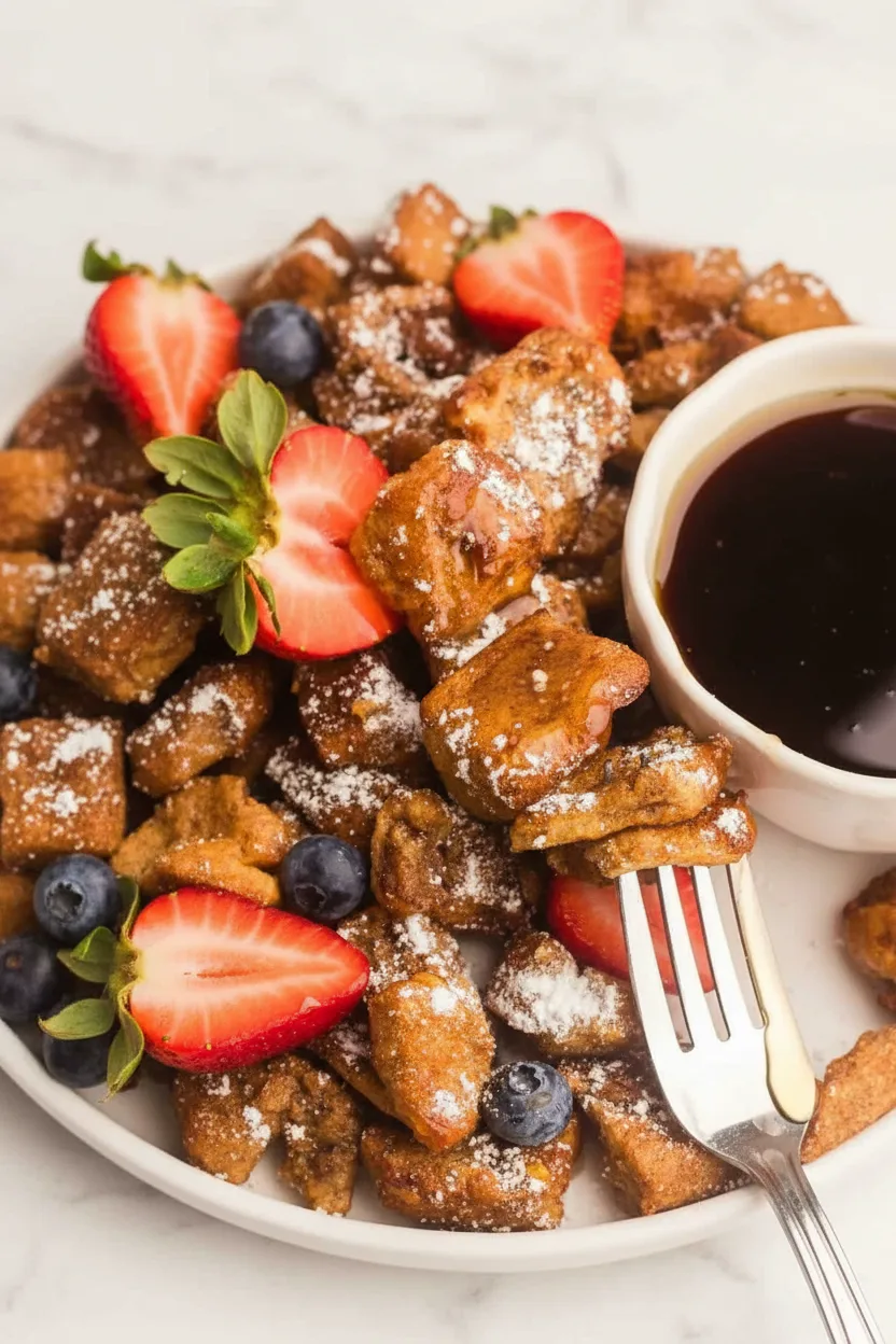 French-Toast-Bissen aus dem Airfryer