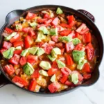 Gesunde Hähnchen-Burrito-Pfanne