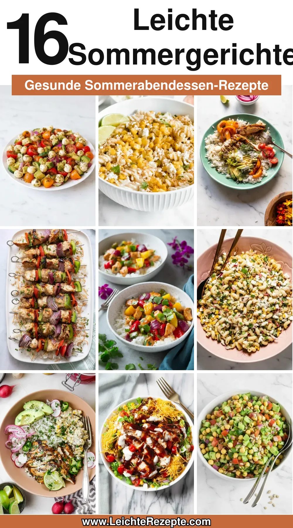 16 Gesunde Sommergerichte für leichte Abendessen