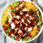 Honig-BBQ-Hähnchensalat