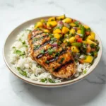 Honig-Limetten-Hähnchen mit Mango-Salsa