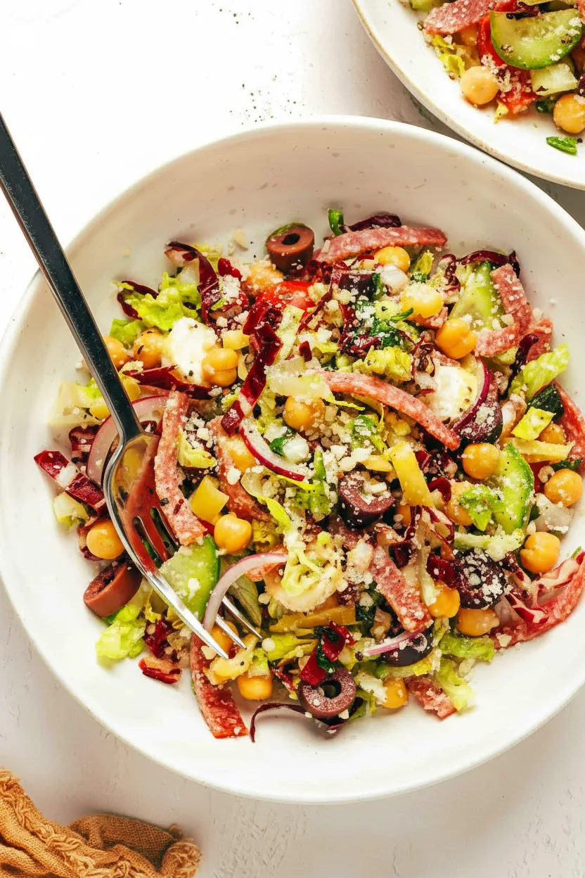 Italienischer gehackter Parmesan-Salat