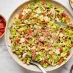 Italienischer gehackter Salat mit hausgemachtem Dressing