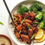 Klebriges Honig-Zitronen-Hähnchen