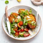 Knuspriges Hähnchen Milanese mit Rucola