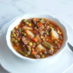 Mamas altmodische Gemüse-Rindfleisch-Suppe