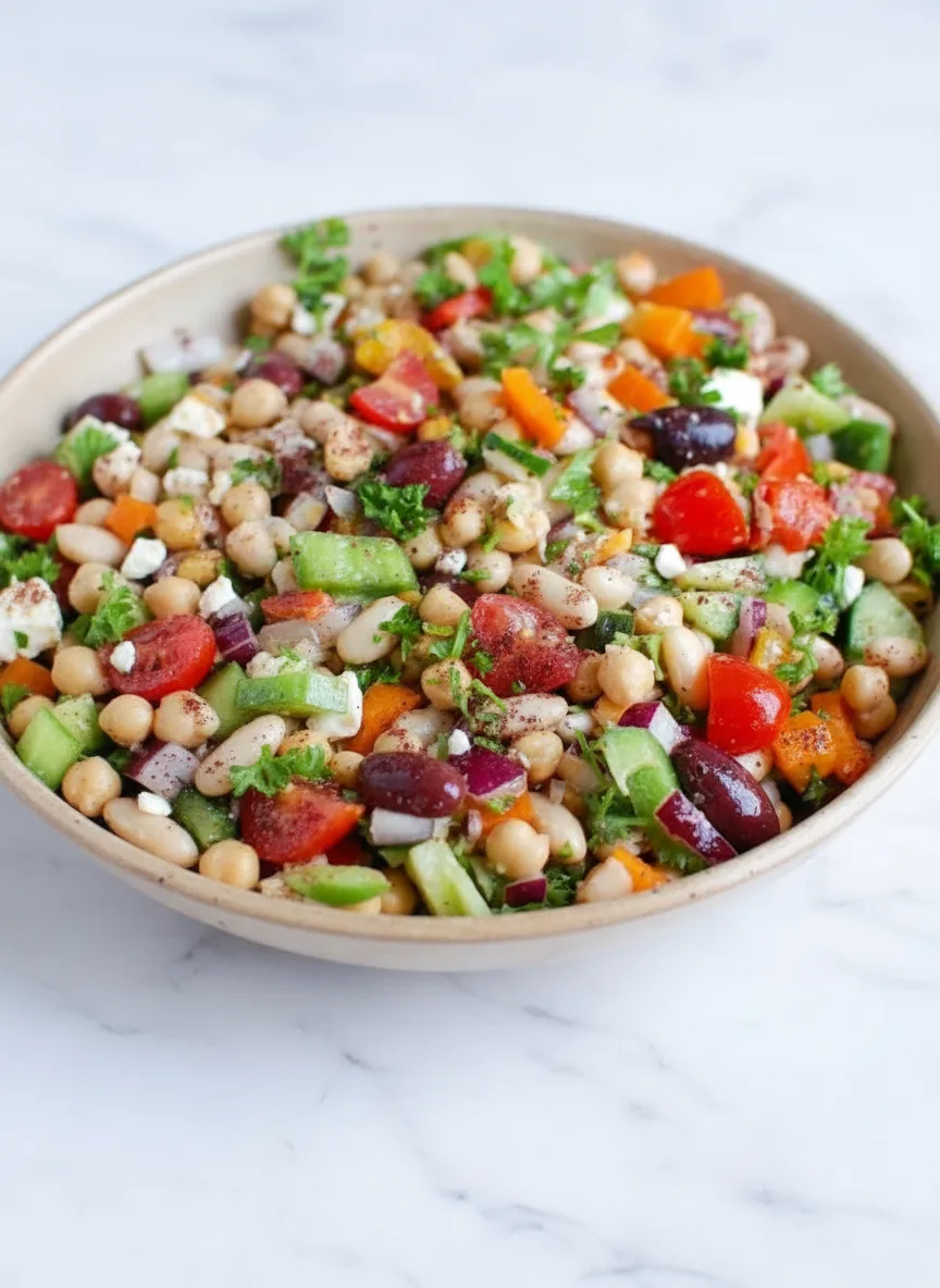 Mediterraner Bohnensalat