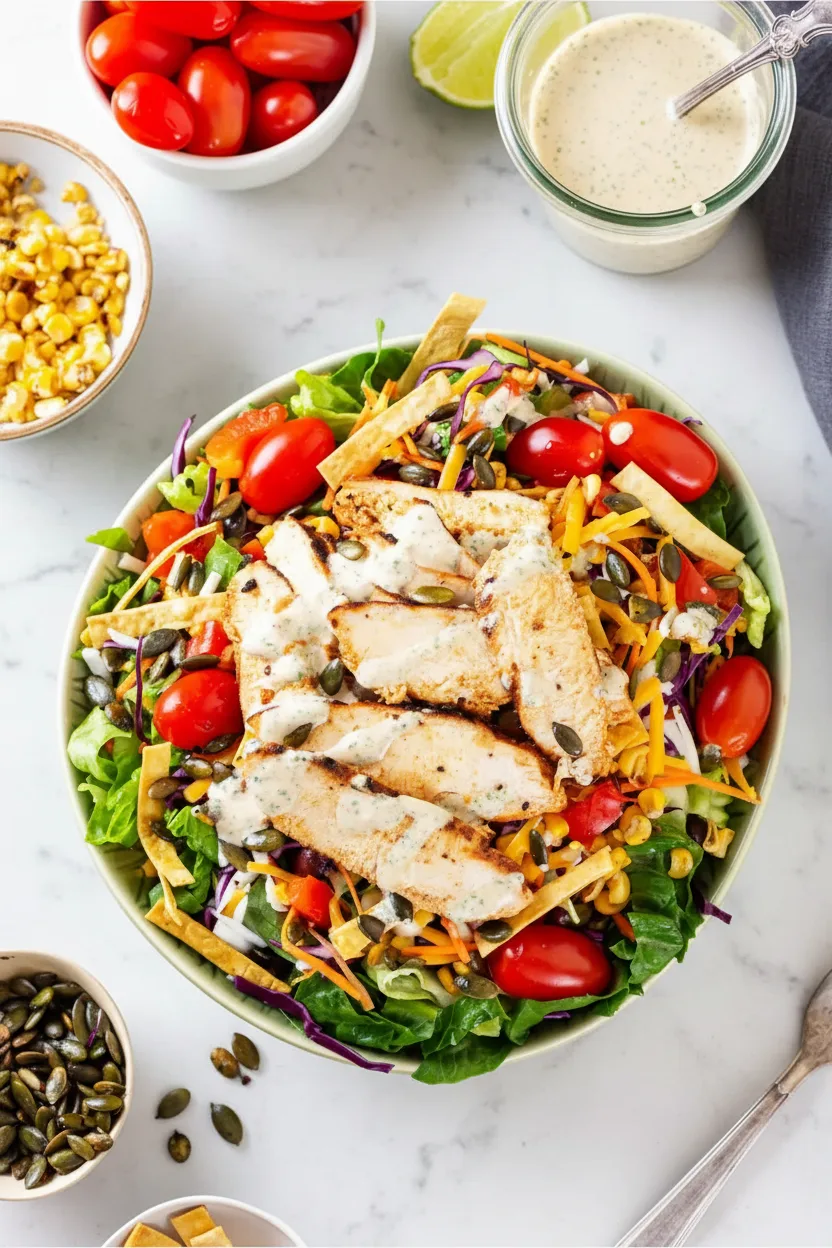 Pikanter Southwest-Hähnchensalat