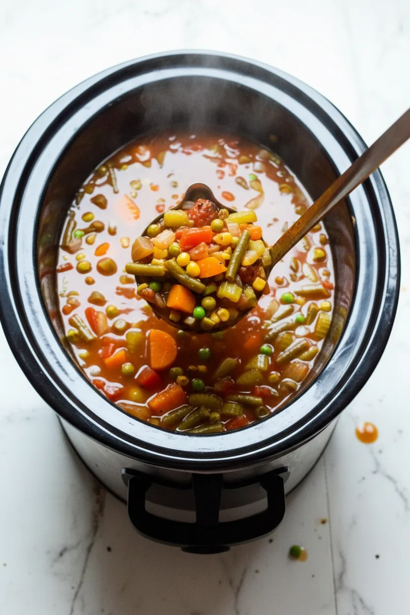 Slow-Cooker-Gemüsesuppenrezept