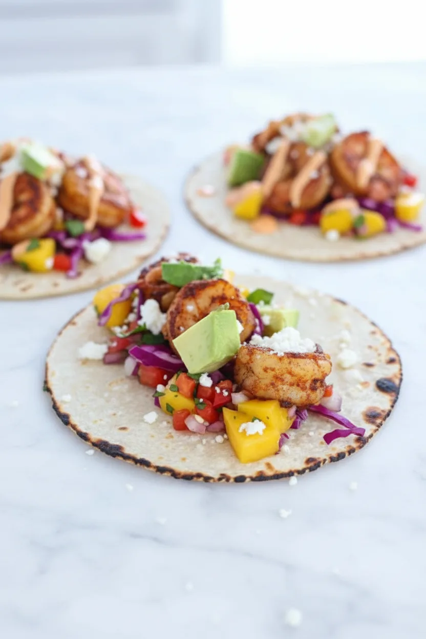 Würzige Garnelen-Tacos mit Mangosalsa