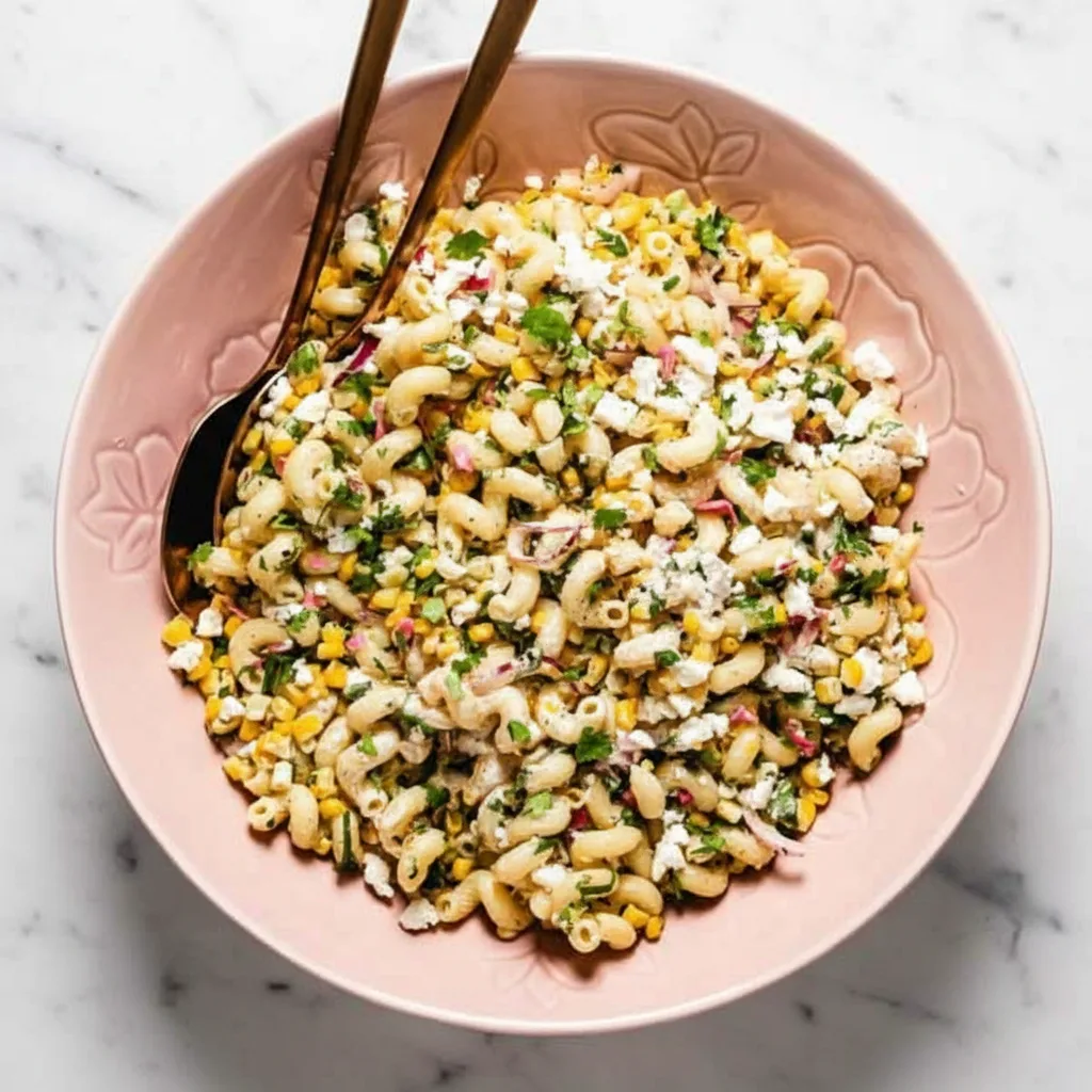Würziger Street-Corn-Nudelsalat mit Jalapeño
