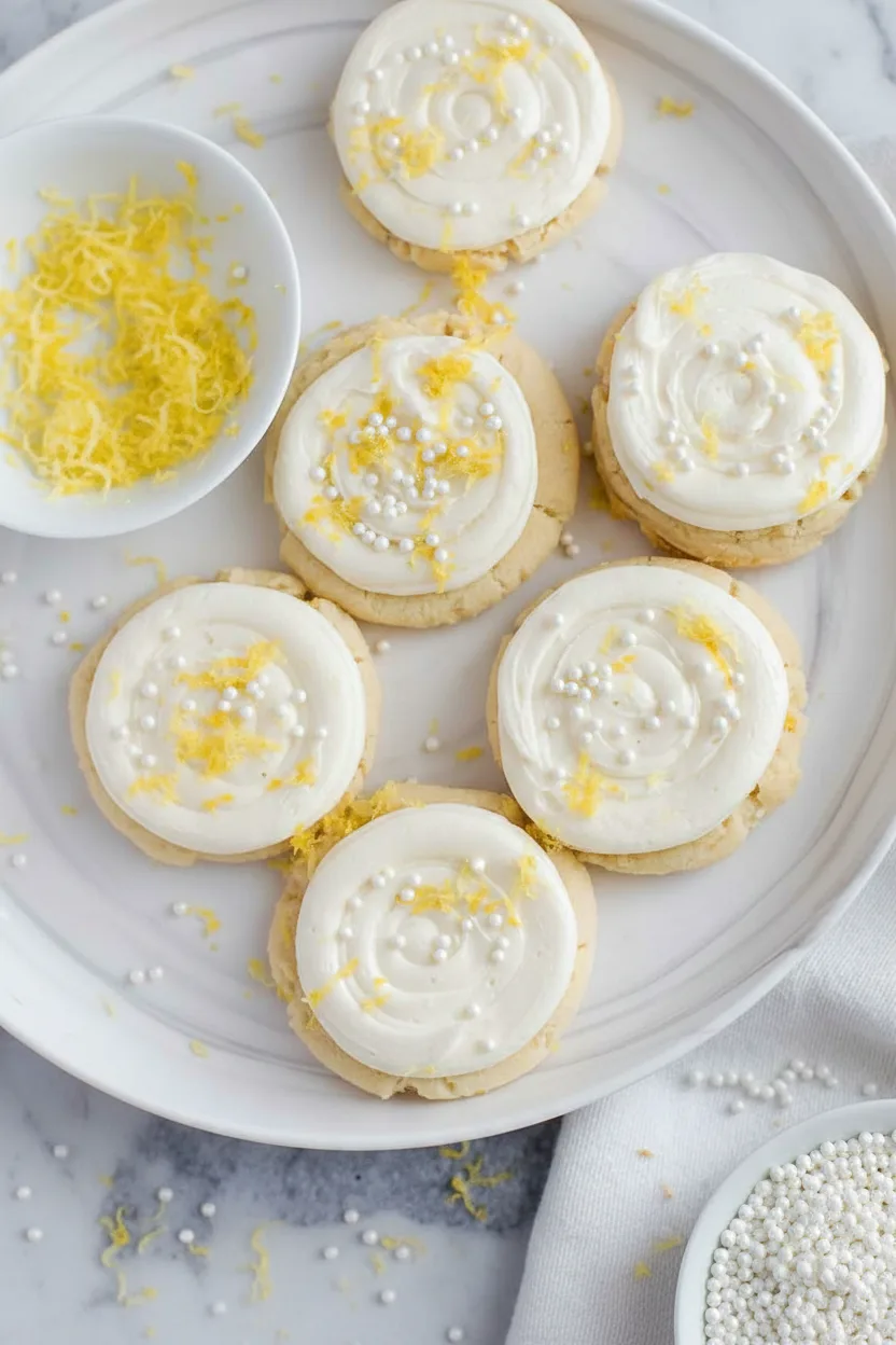 Zitronen-Frischkäseplätzchen