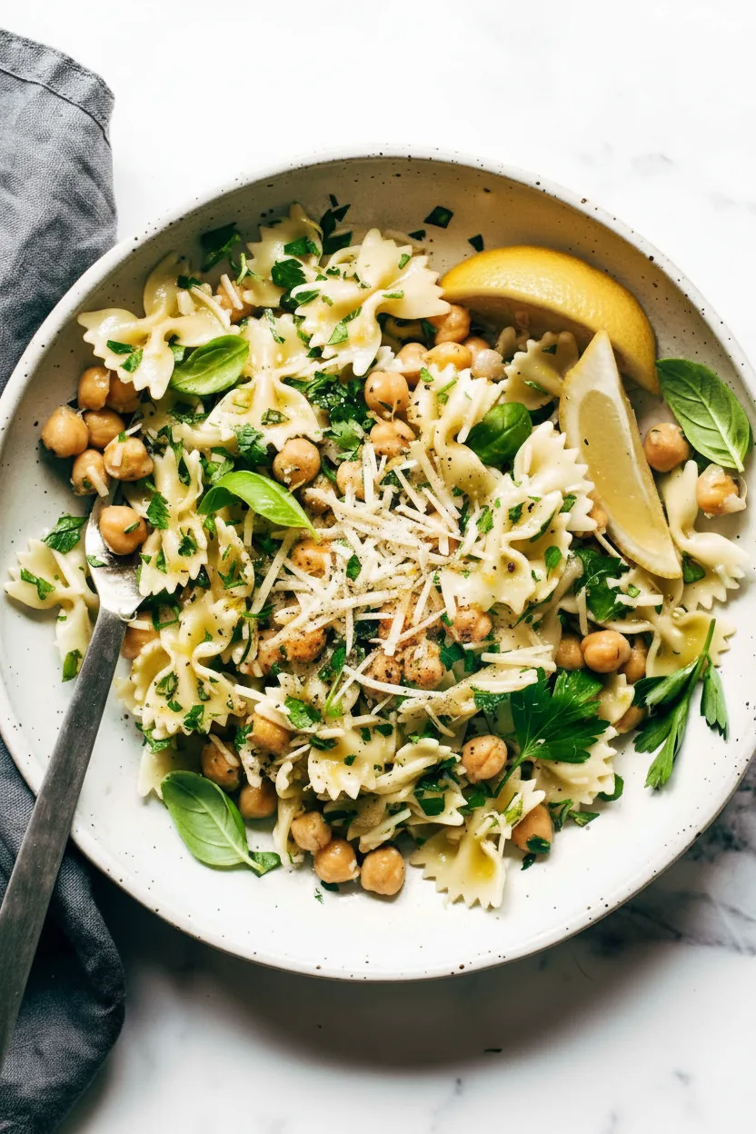 Zitronen-Kräuter-Nudelsalat