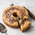 Blaubeer-Sauerrahm-Frühstücks-Kaffeekuchen