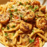 Cremige Cajun Garnelen Pasta