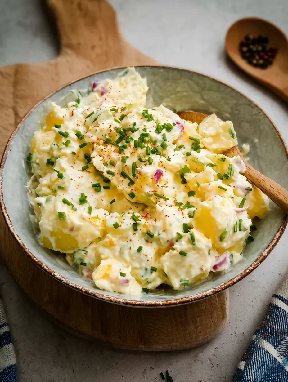 Cremiger Kartoffelsalat mit Ei