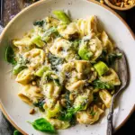 Ein-Topf Cremige Tortellini & Grünes