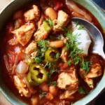 Ein-Topf Griechisches Hähnchen Chili