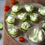 Einfache Feta-Gurken-Häppchen