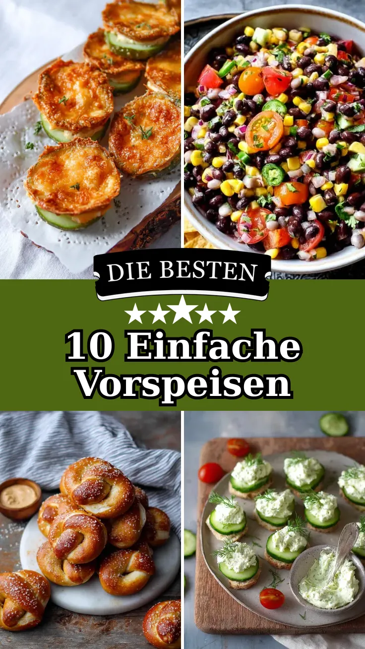 10 Einfache Vorspeisen für jede Gelegenheit