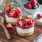 Erdbeer-Käsekuchen-Becher ohne Backen