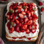 Erdbeer-Shortcake-Blechkuchen für Partys