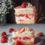 Erdbeer-Shortcake-Käsekuchen-Schichttorte