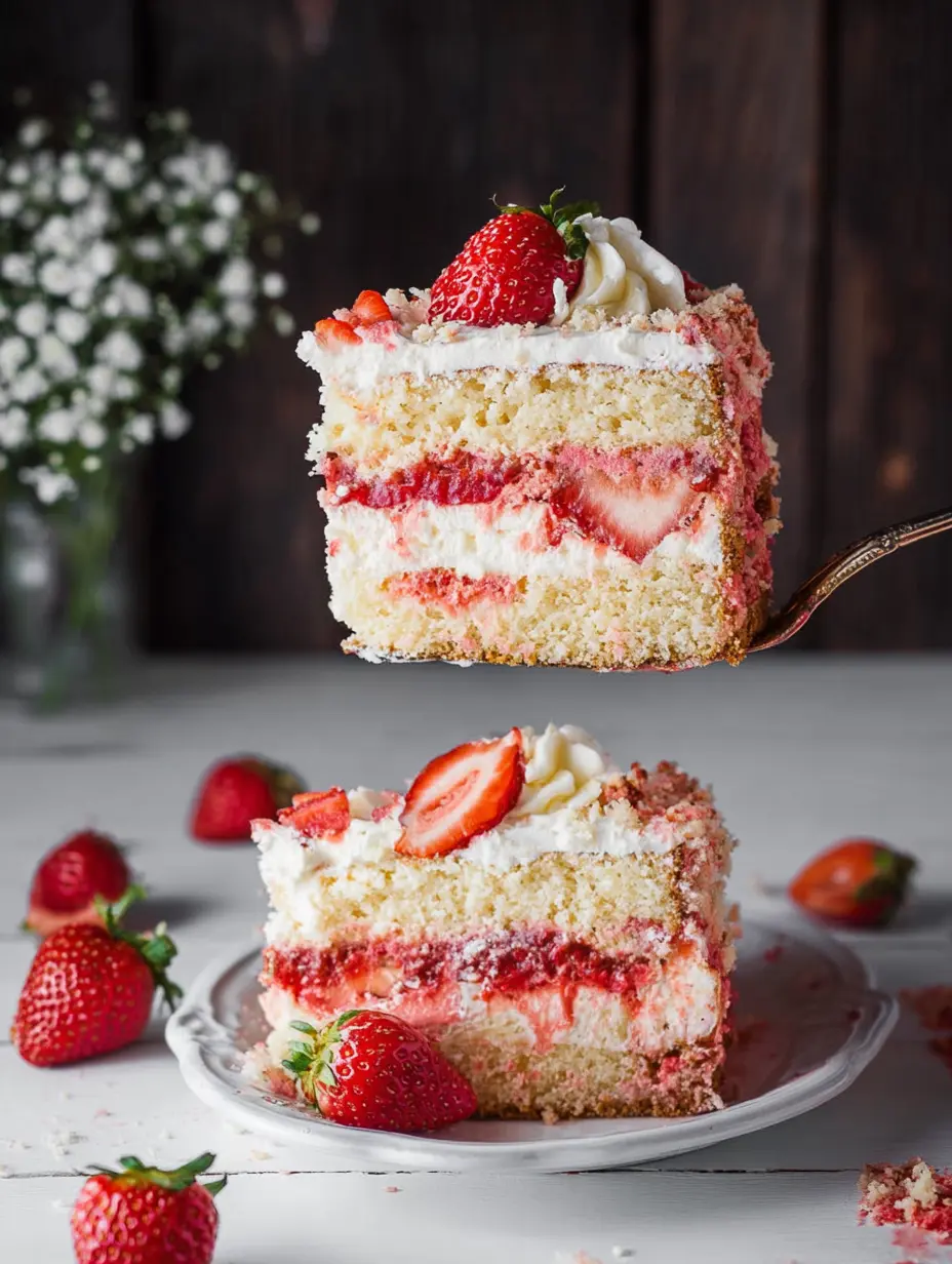 Erdbeer-Shortcake-Käsekuchen-Schichttorte