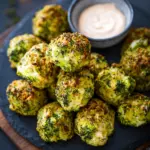 Gebackene Brokkoli-Käse-Bällchen
