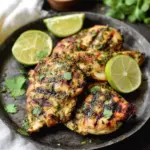 Gegrillte Hähnchenbrust mit Koriander und Limette