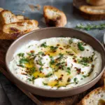 Geschlagener Ricotta-Dip mit heißem Honig