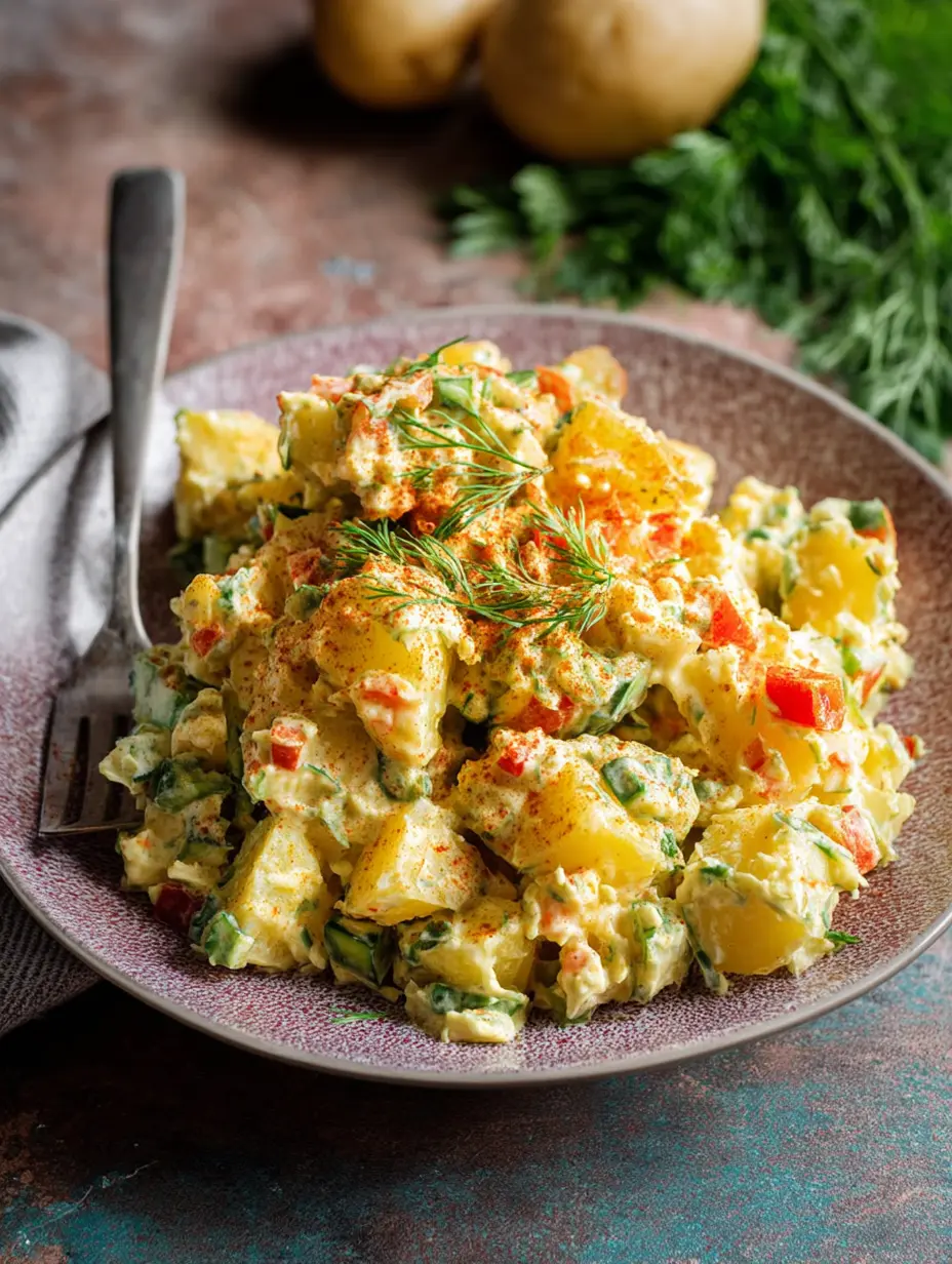 Kartoffelsalat mit Paprikagewürz