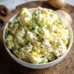 Klassischer cremiger Kartoffelsalat