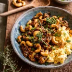 Knoblauchbutter-Cashew-Hähnchen in 20 Minuten