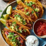 Knusprige Ofen-gebackene Hähnchen-Tacos