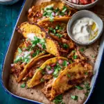 Knusprige Ofen-gebackene Hähnchen-Tacos