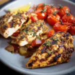 Mediterrane gegrillte Hähnchenbrust
