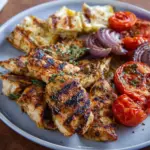 Mediterrane gegrillte Hähnchenbrust