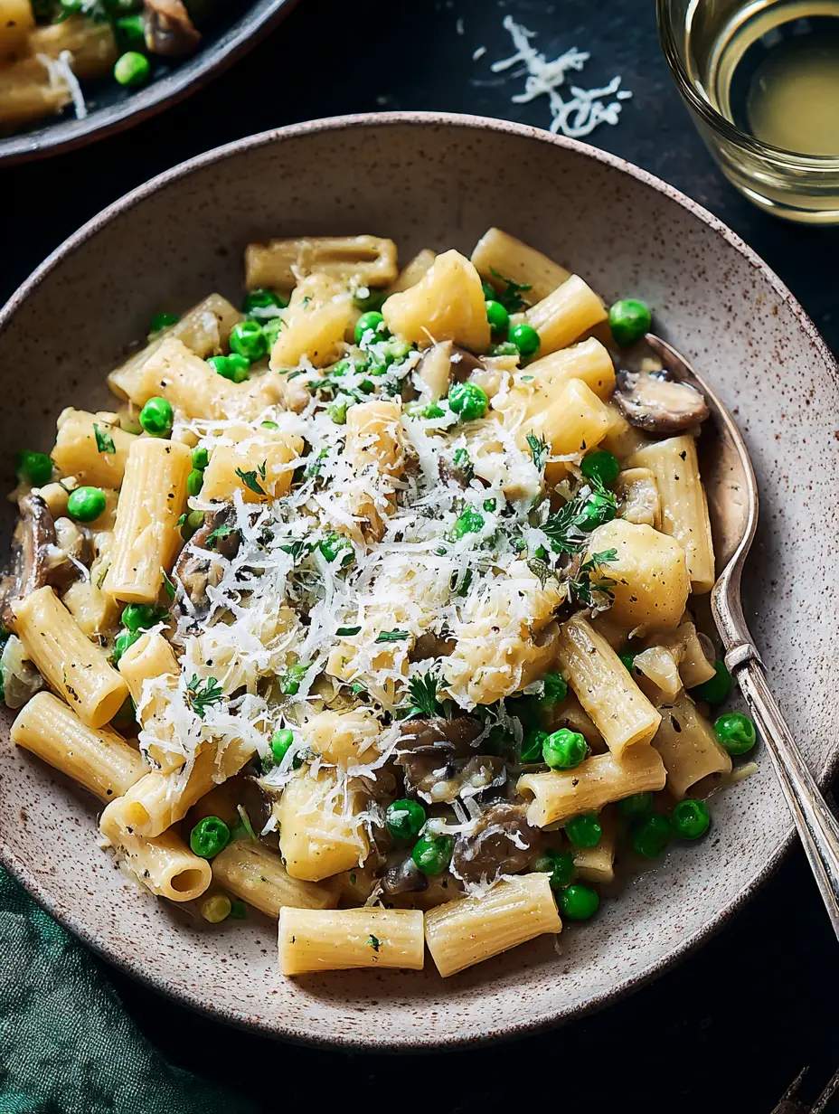 Pasta mit Erbsen & Kartoffeln