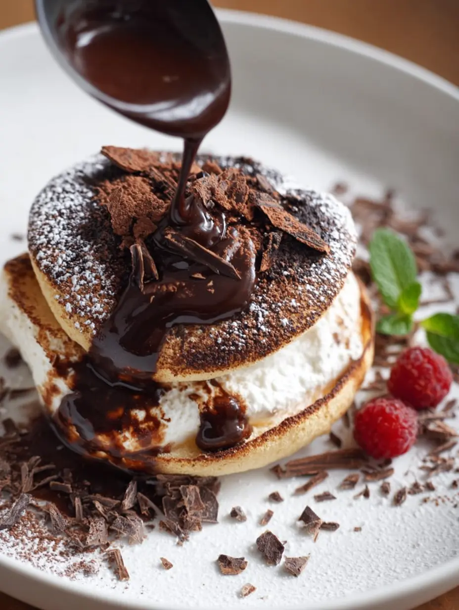 Schokoladen-Soufflé-Pfannkuchen
